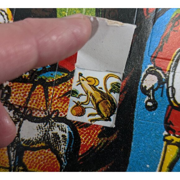 Vintage Danish Jumping Jack Santa Christmas advent calendar, creepy paper doll - Picture 9 of 15